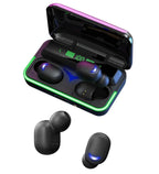 E10 mipods rgb ışıklı kulak içi led göstergeli 1000 mah powerbank özellikli bluetooth kulaklık LEERFEİ
