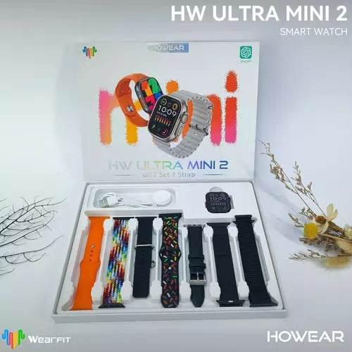 Hw ultra mini 2 41mm 1,75inç ekranlı 7 kordonlu ios android uyumlu akıllı saat WEARFİT