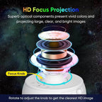 Yıldızlı Gökyüzü Galaksi Projektörü, Film Şeridi Filmi ile LED Işık Gösterisi, 360° Dönüş, 3 Düğmeli Kontrol, USB Güç Kaynaklı, Ev ve Parti Kullanımı, Yatak Odası, Oyun Odası, Tavan Dekorasyonu için WEARFİT
