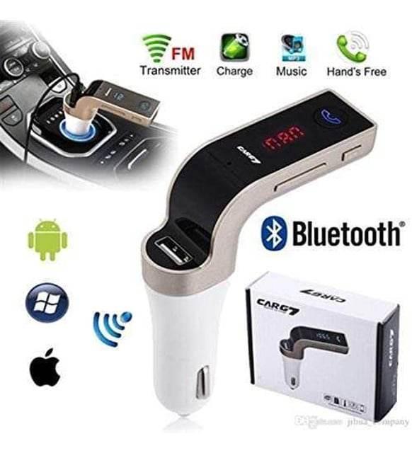 G7 araç çakmaklık bluetooth kiti fm transmitter usb çıkışlı MİLANO