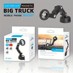 ( 5 adet ) RT-2010 Big Truck Vantuzlu Manyetik Araç İçi Telefon Tutucu - 360° Dönebilen Mekanik Kollu Torpido ve Cam Uyumlu Telefon Standı Zayden