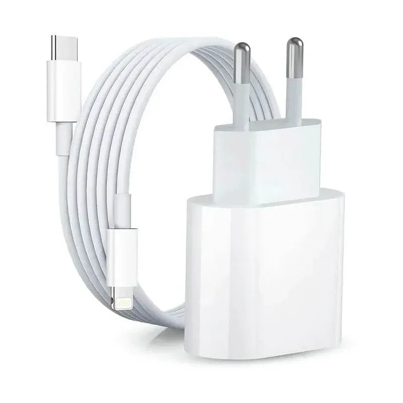 ( 5 adet ) 25w usbc adaptörü ve 1m usbc lightning pd kablo şarj seti TELETEK