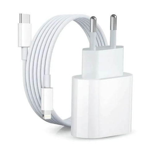 20w typec çıkışlı başlık ve 1m typeC lightning kablo şarj seti
