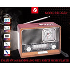 Ktf 1647 fm am radyo usb hafııza kart destekli saatli bluetooth hoperlör POLYGOLD