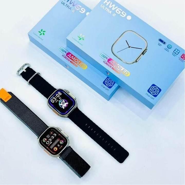 Hw69 ulta2 49mm 2,1 inç amoled ekranlı ios android uyumlu akıllı saat WEARFİT