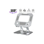Foldable metal tablet stand | 360° döner, katlanabilir ayarlanabilir tutucu | tüm tablet modelleri ile uyumlu - TechnioTR