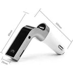 G7 araç çakmaklık bluetooth kiti fm transmitter usb çıkışlı MİLANO