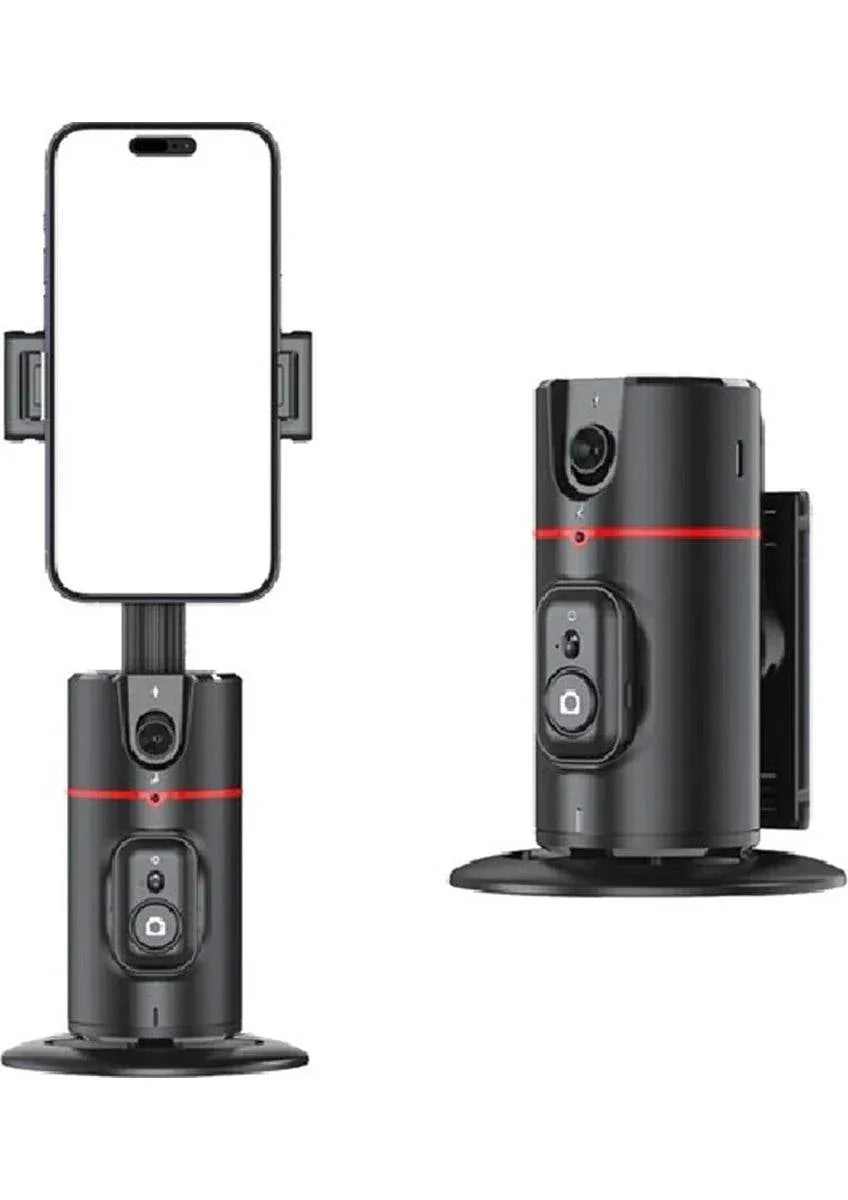 P02 360° akıllı gimbal sabitleyici | aı yüz takipli, kumandalı, kameralı, masaüstü tripod standlı, otomatik döner Divex