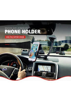 Dirsek destekli uzun yaylı kollu vantuzlu torpido ve cama takılabilir vakumlu 360 derece ayarlanabilir araç içi telefon tutucu AYSAN