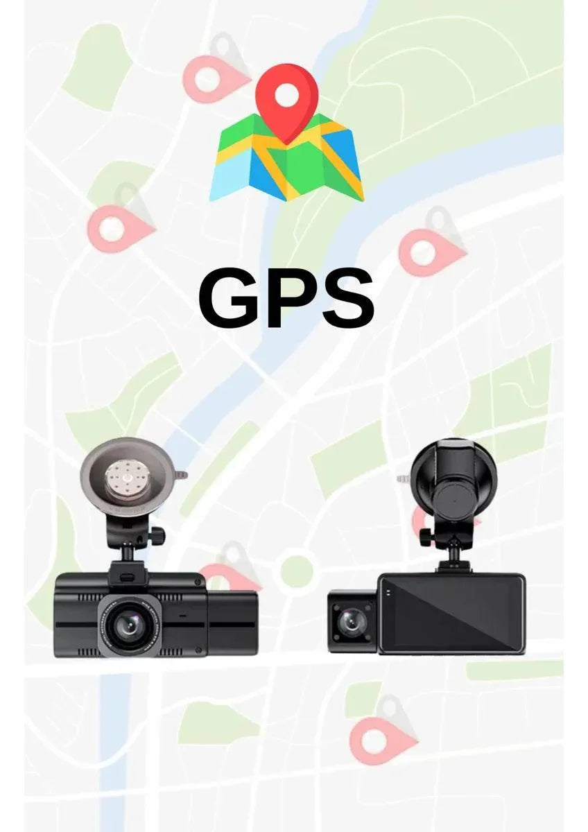 F6 4K 1080P Monitörlü Gece Görüşlü 3 Kanal WİFİ/GPS li döngü kayıtlı Araç Iç Dış Kamera - G6T WEARFİT