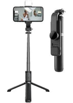 Q02s ışıklı selfie stick tripod | bluetooth kumandalı, katlanabilir, uzayabilir, 360° döner başlıklı telefon tutucu TORİMA