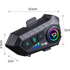 Y10 su geçirmez kask intercom bluetoothlu stereo rgb ışıklı universal İMEX