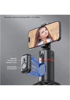 P02 360° akıllı gimbal sabitleyici | aı yüz takipli, kumandalı, kameralı, masaüstü tripod standlı, otomatik döner Divex