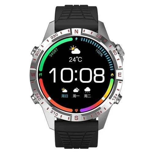 HK29 Hero Amoled Ekran Yuvarlak Akıllı Saat Navigasyon Bluetooth Çağrı Android Ios Uyumlu Saat