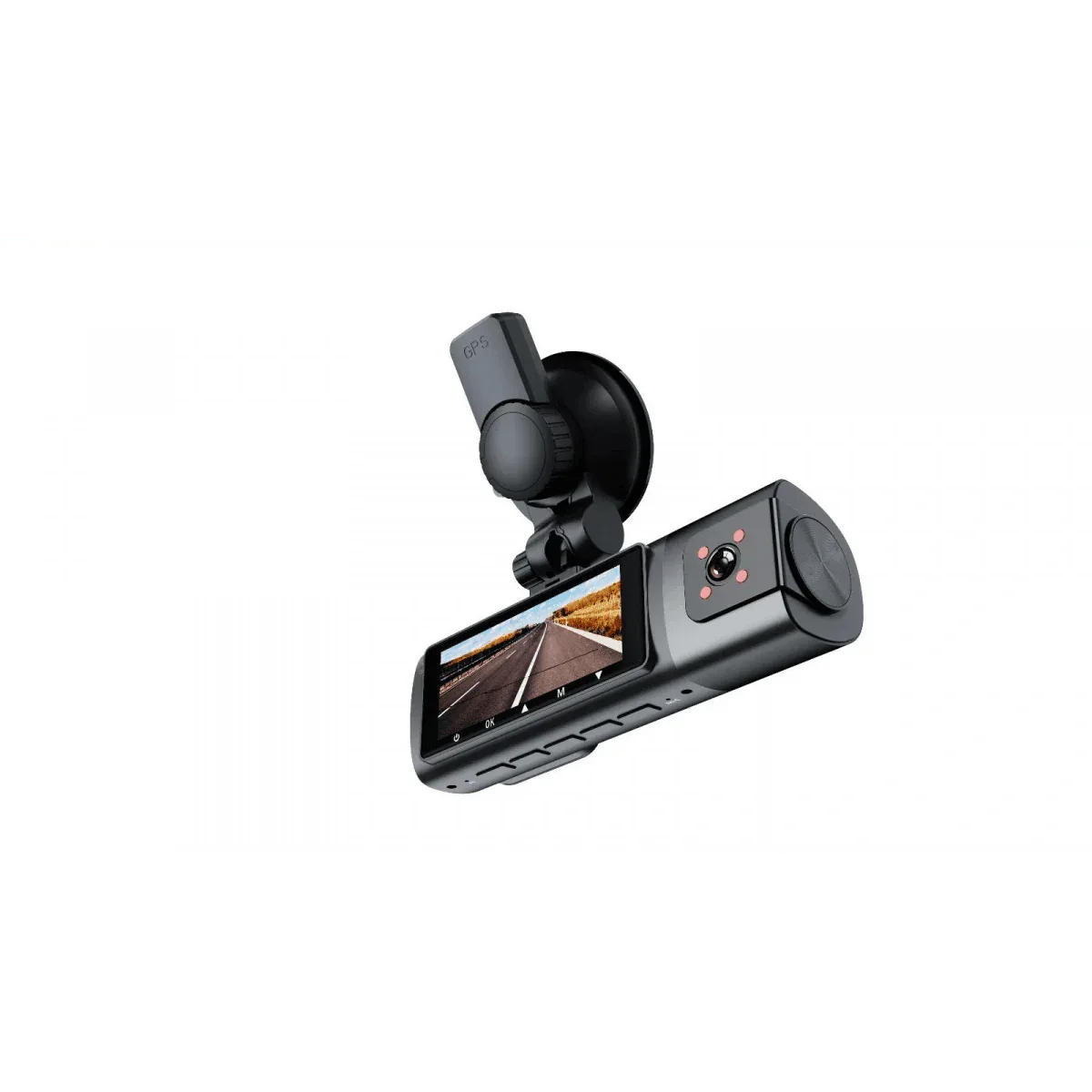 K17 ARAÇ İÇİ kamera EKRANLI 4K UHD ÖN-ARKA-İÇ KAMERA Gece Görüş, Çift Lens Dashcam Kayıt - G6R WEARFİT