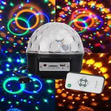 Disco topu kumandalı ışık (mp3 led magic ball) usb sd kart hafıza destekli bluetooth hoperlör LEERFEİ