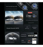 WİFİ çift ön arka 4K Araç içi Güvenlik Kamerası + Park Modu Kablosu Çift Kamera Kayıt Cihazı GPS Gece Görüşü mikrofonlu dash cam - G5V WEARFİT