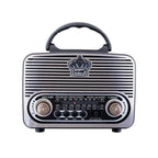 Nns ns-8092BT nostajli radyo retro wirless bluetooth hoparlör tws usb/tf destekli şarj edilebilir 18650 mah hoparlör