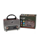 Nns ns-8092BT nostajli radyo retro wirless bluetooth hoparlör tws usb/tf destekli şarj edilebilir 18650 mah hoparlör CARBON