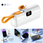 5,000 mah mini led göstergeli typec ve lightning powerbank MİLANO