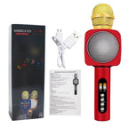 Ws-1816 ışıklı karaoke mikrofon bluetooth aux usb hafıza destekli TEKNOİST