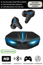 K55 kulak içi oyuncu led ışıklı mikrofonlu dokunmatik 5,0v gecikmesiz bluetooth kulaklık TEKNOİST