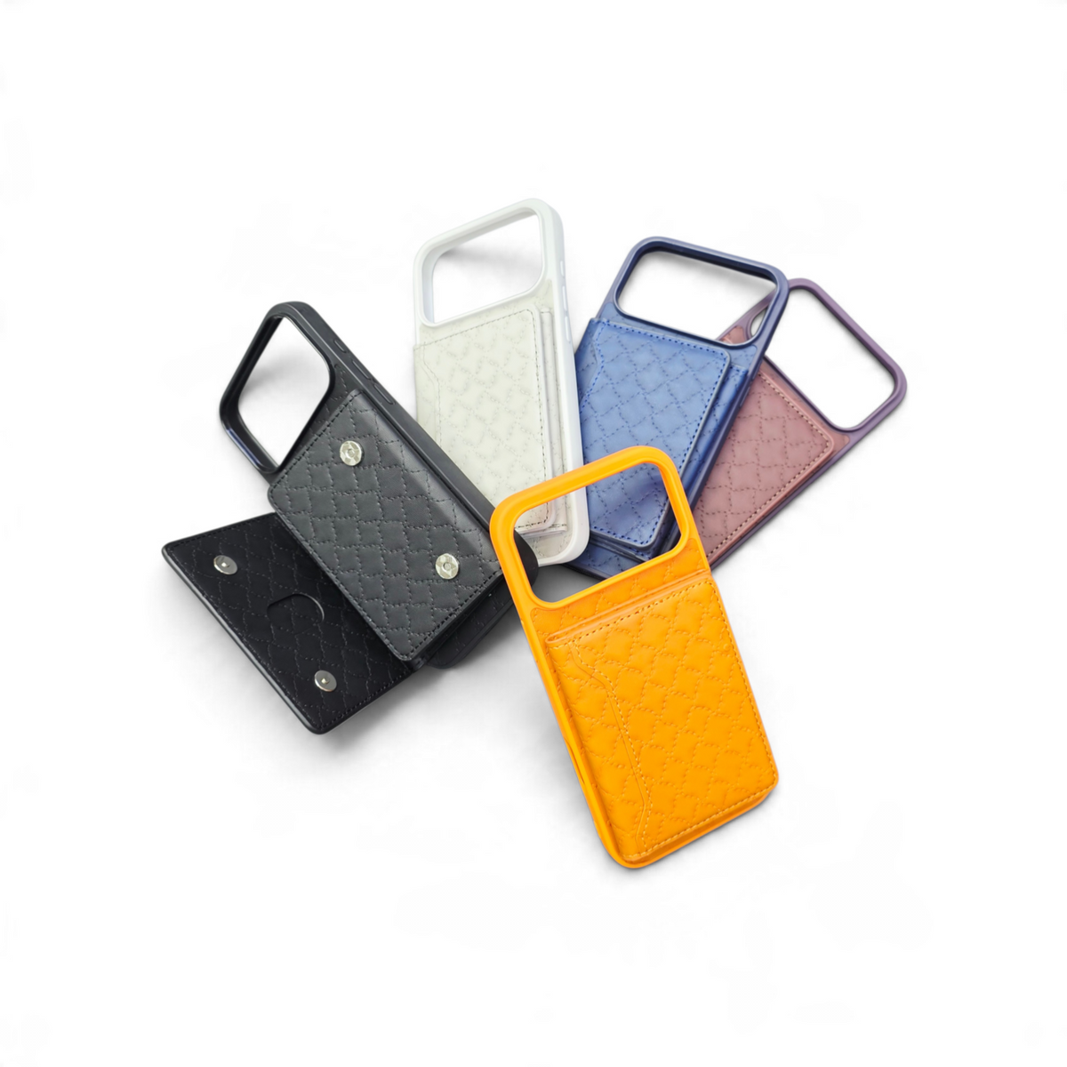 Premium Bölmeli Deri Telefon Kılıfı - Cüzdanlı ve Stand Özellikli Katlanabilir Kartlık Kılıf MİLANO