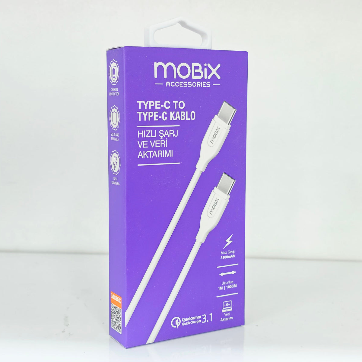 ( 5 adet ) 3.1A pd şarj ve veri aktarım 1 metre kablo MBX