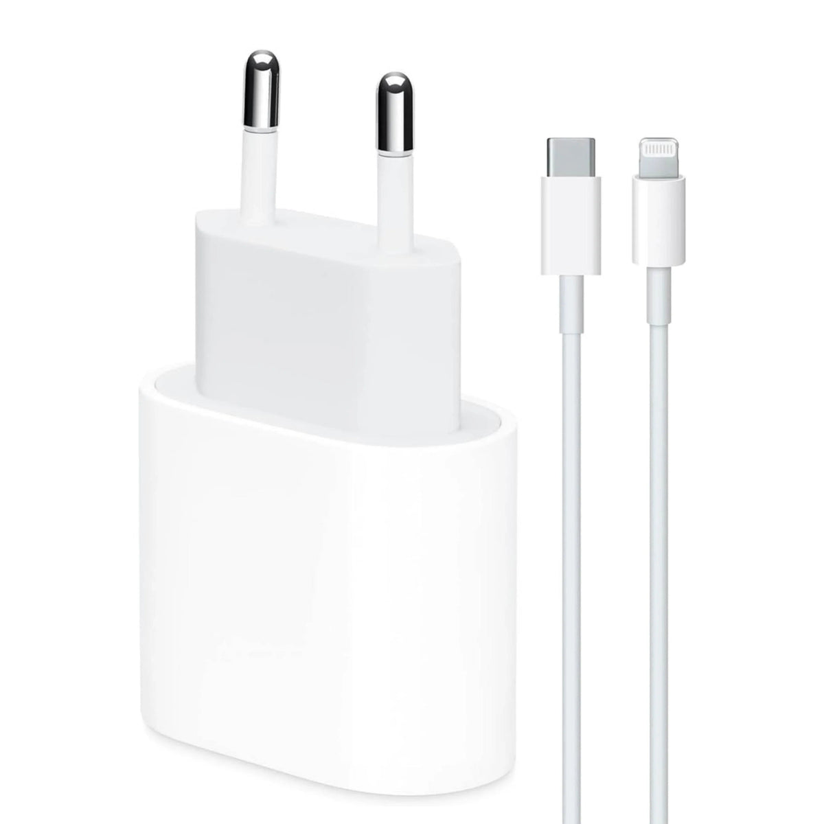 25w usbc adaptörü ve 1m usbc lightning pd kablo şarj seti