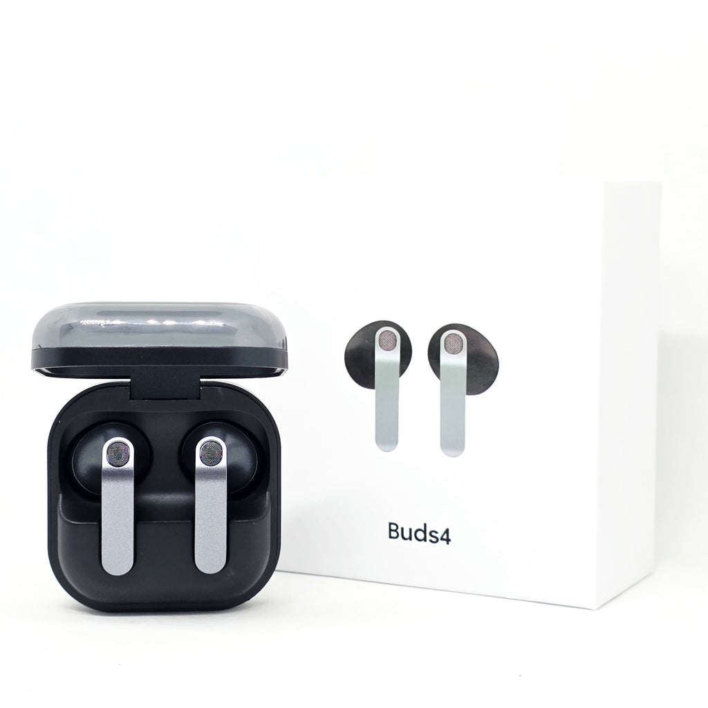Buds4 Bluetooth Kulaklık, Şık tasarımlı uzun pil ömürlü, yüksek ses kaliteli, Şeffaf Kapaklı ,Şarj Kutulu, dokunmatik Kulakiçi kablosuz Kulaklık