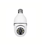 Wifi panorama camera mikrofonlu 360 derece döner led ışıklı gece görüşlü full hd ampul kamera APPEX