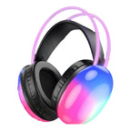 Disco pulse rgb ışıklı mikrofonlu anc 10saat pil ömürlü kafa üstü kulaklık pm860 JNUOBİ
