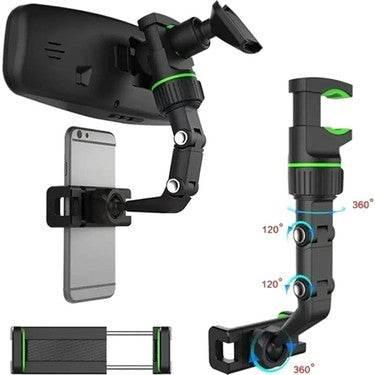 Dikiz aynaya takılan 360 derece ayarlanabilir vakumlu araç içi telefon tutucu re-03 TORİMA