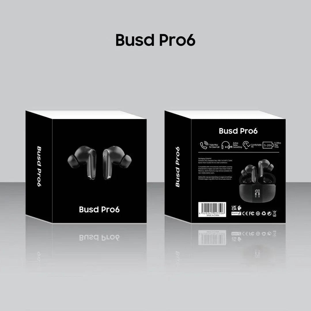 buds pro6 kulak içi 5,3v stereo mikrofonlu kulak içi dokunmatik bluetooth kulaklık WEARFİT