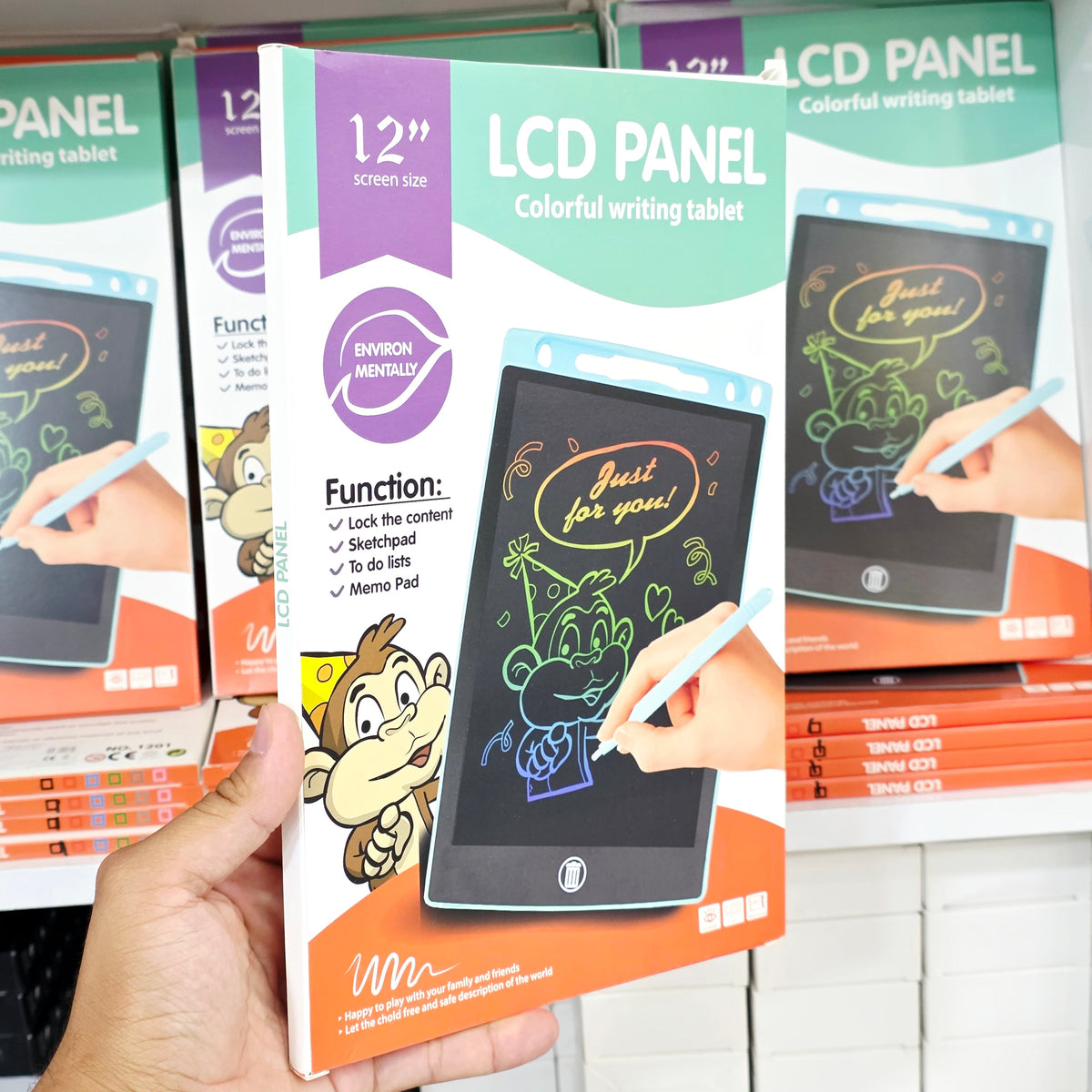 ( 5 adet ) Lcd dijital çizim tableti, kalemli, silme tuşlu, taşınabilir ve şık tasarımlı TEKNOİST