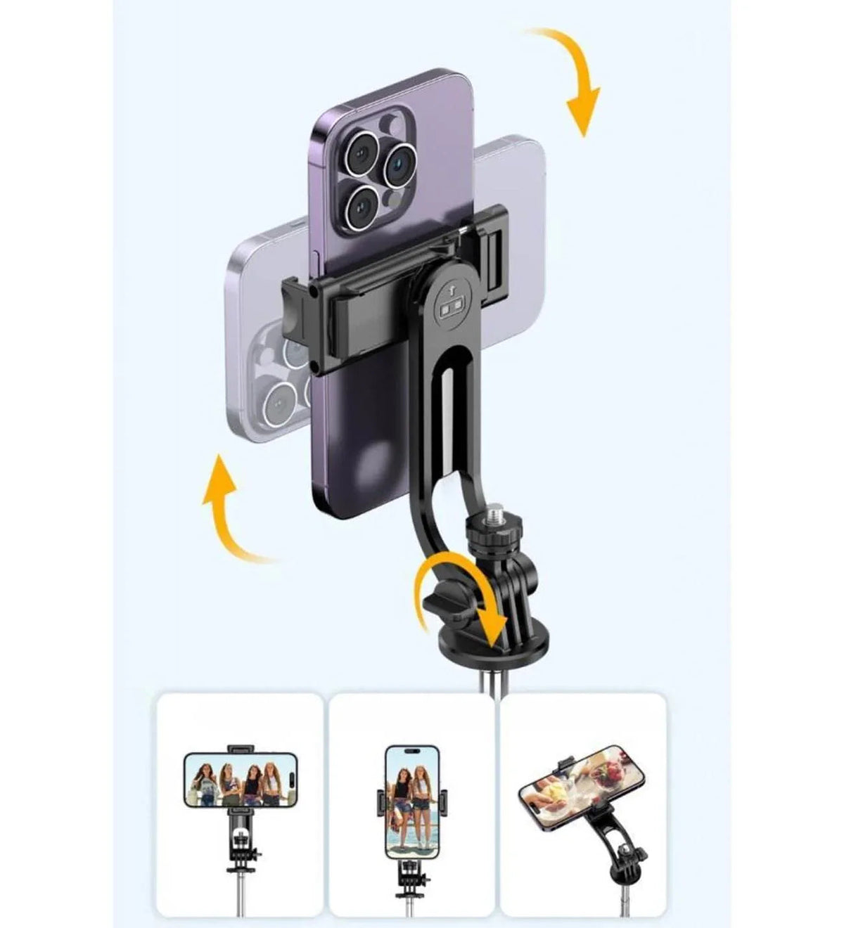 C13 bluetooth kumandalı selfie stick tripod | taşınabilir, katlanabilir, uzayabilir, çok amaçlı telefon tutucu TORİMA