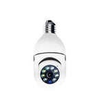 Wifi panorama camera mikrofonlu 360 derece döner led ışıklı gece görüşlü full hd ampul kamera APPEX