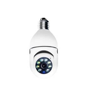 Wifi panorama camera mikrofonlu 360 derece döner led ışıklı gece görüşlü full hd ampul kamera APPEX